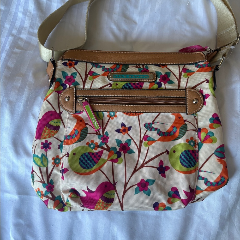 LILY BLOOM Colorful Bird Print Crossbody Bag